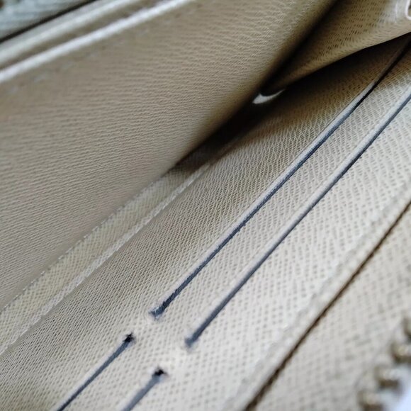 670244BF (L3) Louis Vuitton Wallet Long Zippy White Damier Azur​ - Picture 7 of 10